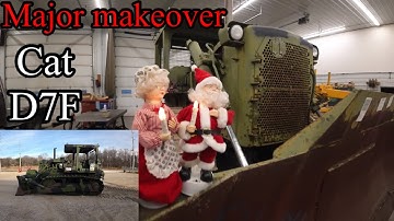 Part 2 on Cat D7F dozer Ex military major makeover restoration before and after. Merry Christmas