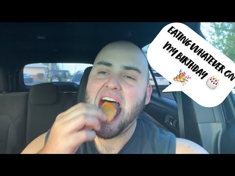 My Birthday Cheat Day | Eating Whatever I Want - YouTube