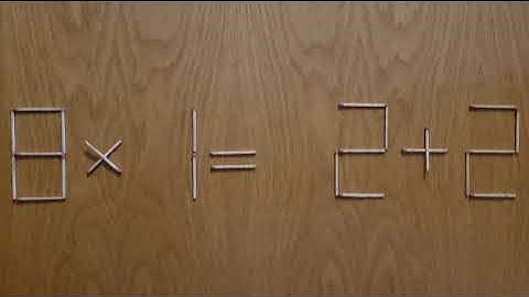 Математична головоломка. Перемістити 1 сірник щоб наша рівність була правильною