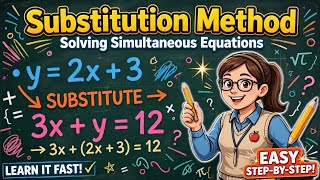 PART 1| SUBSTITUTION METHOD IN SOLVING SIMULTANEOUS EQUATION 