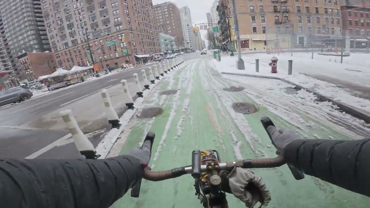 SNOWY Morning Commute Queens to Manhattan