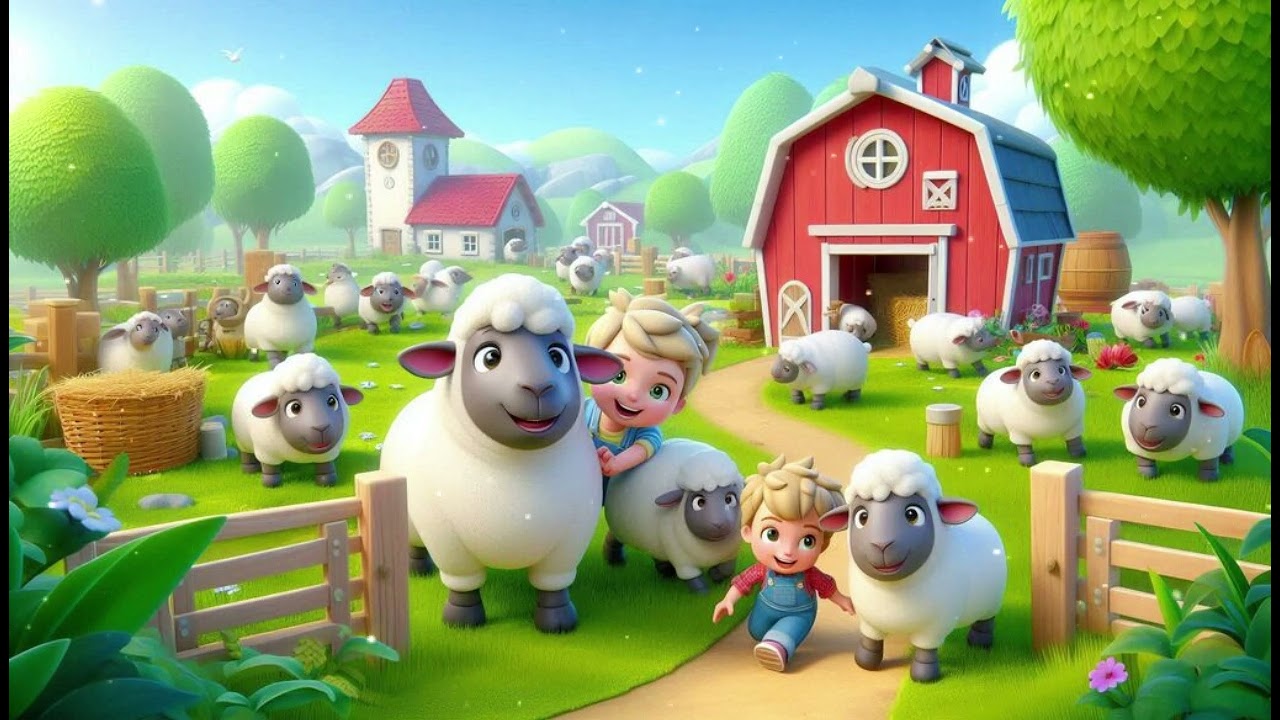 The Playful Sheep’s Farmyard Fun: A Barnyard Adventure of Laughter! Kids Song | Nursery Rhymes
