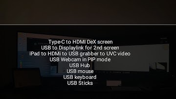 Samsung Dex Huawei Emui 2 Webcams PIP Multi Monitor displaylink , iPad to USB screengrabber