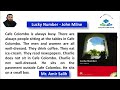 شرح مبسط لقصة رقم الحظ Lucky number شرح مبسط لقصة رقم الحظ Lucky number