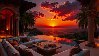 Gentle Jazz At A Sunset Poolside Villa - Soft Bossa Nova For Coffee Reading And A Peaceful Evening