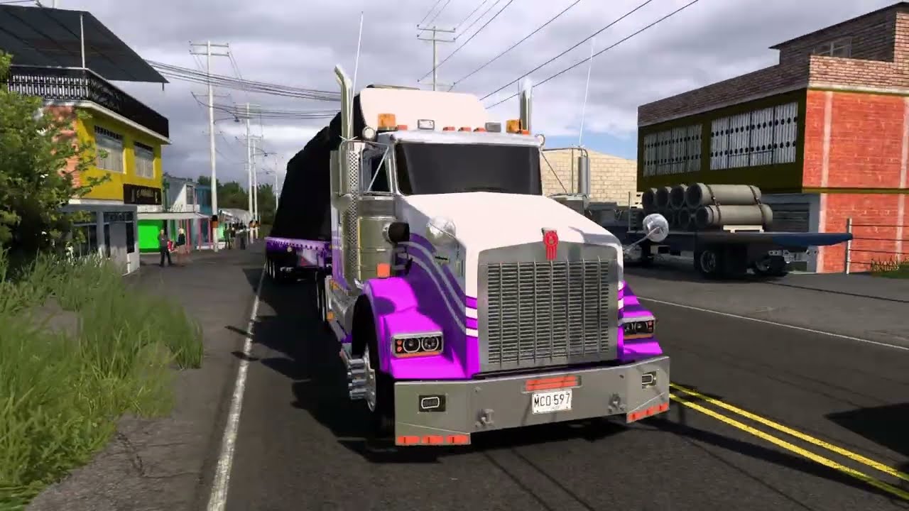 SUBIENDO EL ALTO DE MINAS | KENWORTH T800 Colombia Real Map ATS