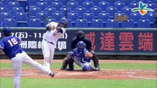 20140604-1 爆米花 崇越vs國訓 4下 蘇緯達中間方向穿越安打 幫助國訓追平比數