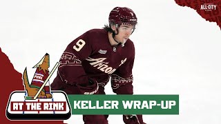 Clayton Keller reflects on his record-breaking season with the Arizona Coyotes, tying Keith Tkachuk