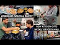 Foodie familys weekend special  new kitchen item golgappa chaat party  weekly grocery