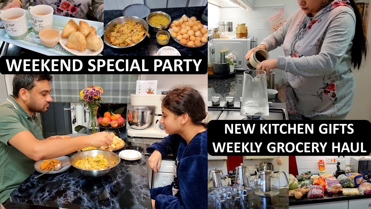 Foodie Family's Weekend Special - New Kitchen Item, Golgappa Chaat Party & Weekly Grocery