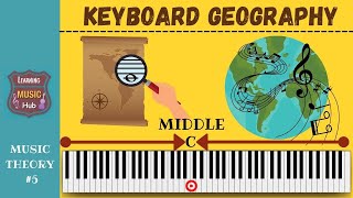 KEYBOARD GEOGRAPHY | LEARN PIANO FAST | MUSIC THEORY LESSON #5 | W/CHALLENGES | LEARNING MUSIC HUB