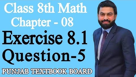 Class 8th Math Unit 8-Exercise 8.1 Question-5 E.X 8.1 Q5 - 8th Math Practical Geometry - PTBB