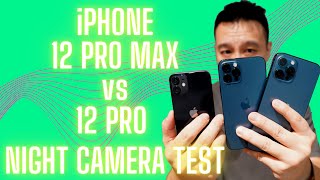 iPhone 12 Pro Max vs 12 Pro Night Camera Test (Cameo by 12 Mini and Mate 40 Pro)