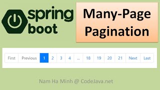 Spring Boot Many-Page Pagination using Thymeleaf and Bootstrap