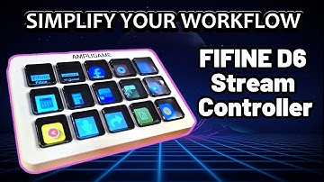 Fifine D6 Stream Controller - Review/Create shortcuts for Excel, Zoom, Open a Website, App & More