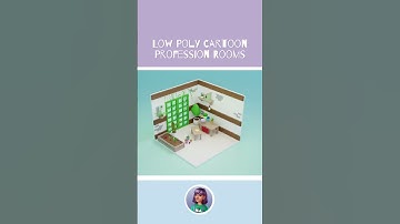 Low Poly Cartoon Gardener Room #3Dmodelling #3Dmodel #lowpoly #3D #blender #modeling #rooms