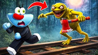 Can We Escape The Scary Evil Kermit Frog Roblox Ft.oggy