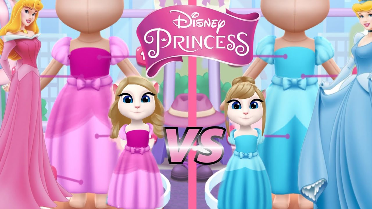 Turning My talking Angela into Aurora AND Cinderella 👑✨