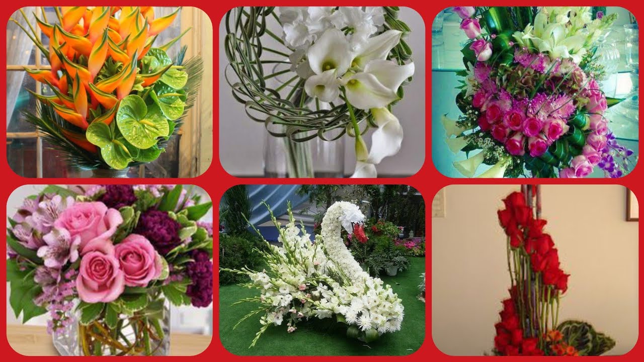 Home decoration beautiful flower arrangement collection