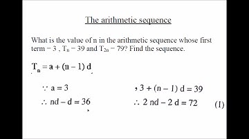 Arithmetic sequence part 3