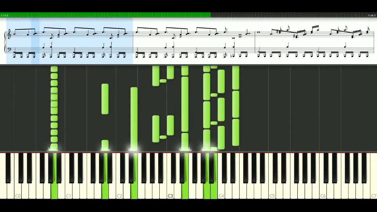 Muse Space Dementia Piano Tutorial Synthesia Youtube