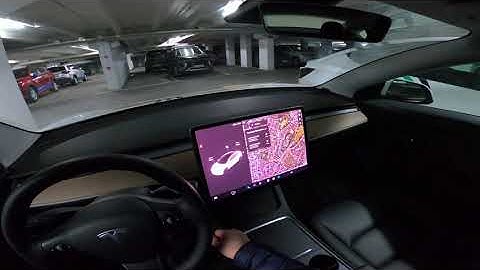 Tesla model 3 with voice commands in multiple languages, English and Norwegian