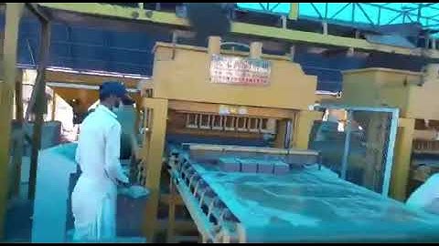Onsite video of 7-10 clay interlocking brick machine making process from customer