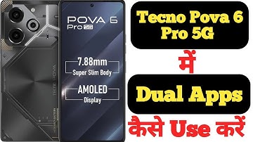 How to create dual apps in Tecno Pova 6 Pro 5G || Tecno Pova 6 Pro 5G me dual apps kaise create kare