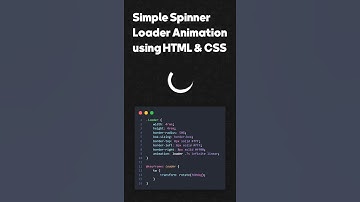 Spinner Loading Animation using CSS | #shorts
