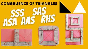 Congruence of Triangle working Model || Working model of Maths for class 7,8,9 || SSS, SAS, ASA, RHS