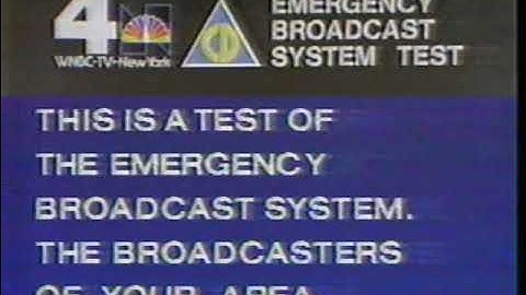 Emergency Broadcast System test (1980)