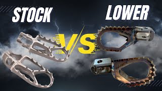 Which Footpegs are better? | STOCK VS LOWERED