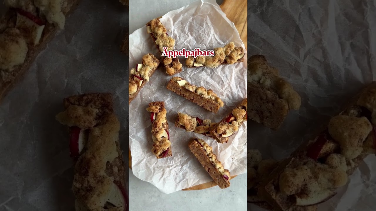 Bars med smak av äppelpaj – höstens godaste fika!