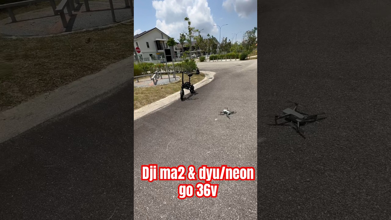 Dji drone vs ebike 36v - neon go - dji mavic air 2