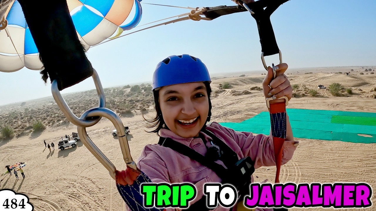 TRIP TO JAISALMER | Family Travel Vlog | Para Sailing Quad Bike Night Safari | Aayu and Pihu Show