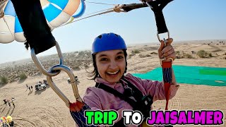 TRIP TO JAISALMER | Family Travel Vlog | Para Sailing Quad Bike Night Safari | Aayu and Pihu Show