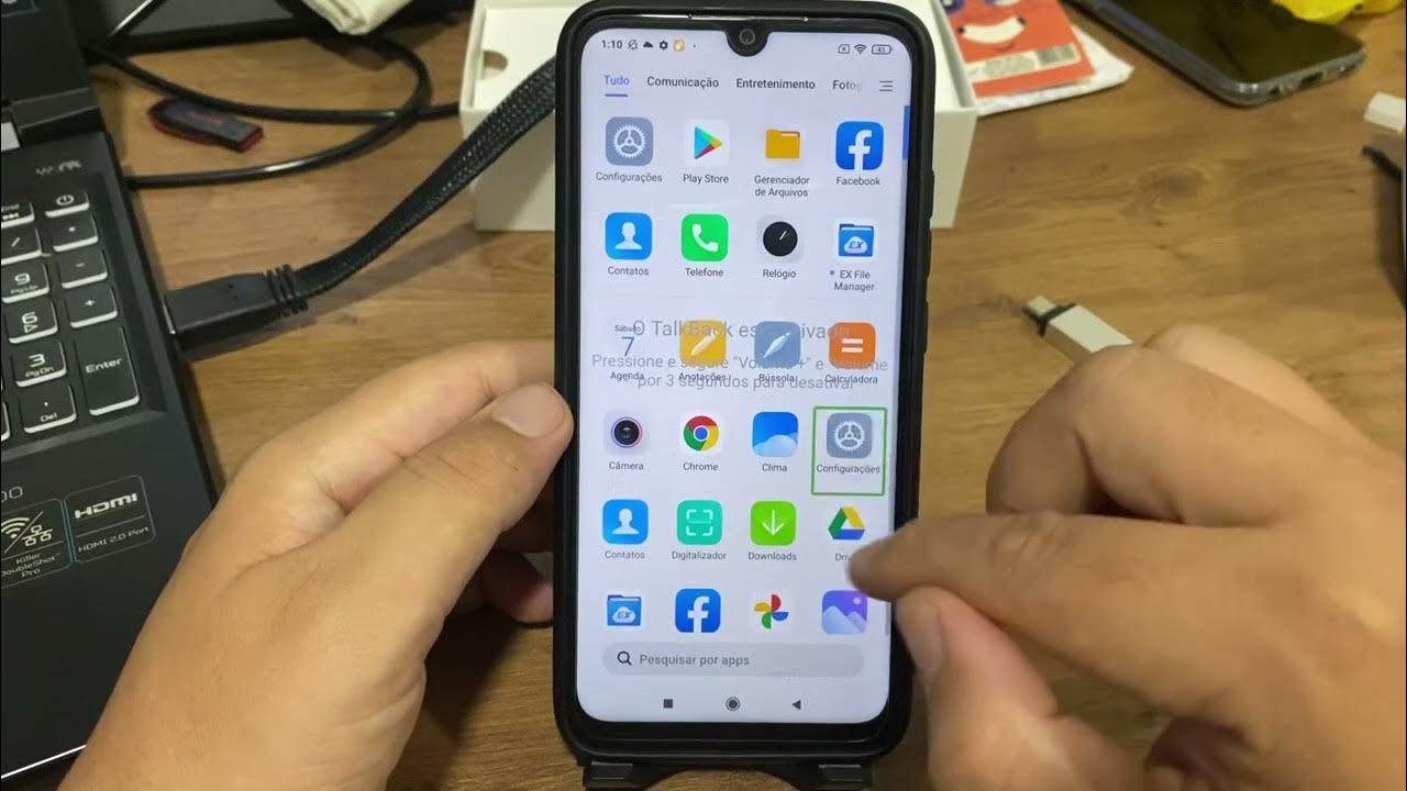 Como desativar o talkback no redmi note 7 youtube