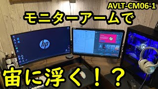 【モニターアーム】お値段以上の何かがそこにある！ 【AVLT-DM06-1】