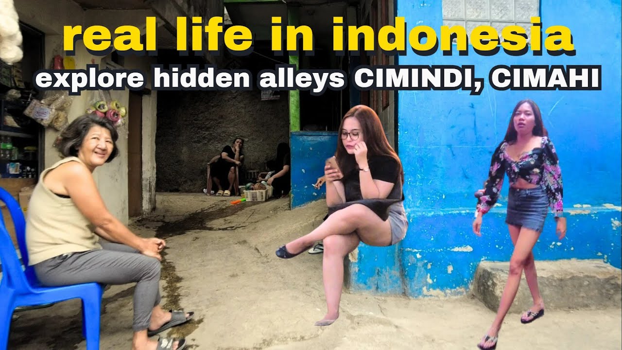 JELAJAHi GANG-GANG SEMPiT TERSEMBUNYi di CiMiNDi, CiMAHi Indonesia 🇮🇩 WALK TOUR ALLEYS CIMAHI 🇮🇩
