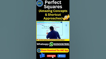Perfect Square Concepts | ‎@AnilNairClasses  #mathstricks #problemsolving #shortcuts #perfectsquare