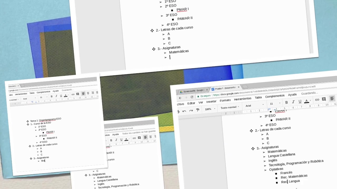 Esquemas Con Documento de Google - YouTube