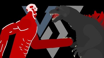 GMK Godzilla VS. Collossal Titan | Stick Nodes