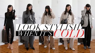 How to Look Stylish When It's Cold: Winter Layering & Styling Tips for Cute Outfits [AD]