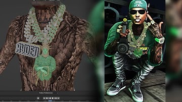 Making A NYC Chain & Rings Set In GTA 5 RP (FiveM) | Blender 3D Modeling