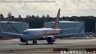 [Landing in the morning] Thai VietJet Air Boeing 737 MAX 8 HS-VZD @ Narita RWY34R [March 15, 2026]