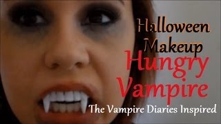 Halloween Makeup Tutorial♡Hungry Vampire(Inspired by The Vampire Diaries)