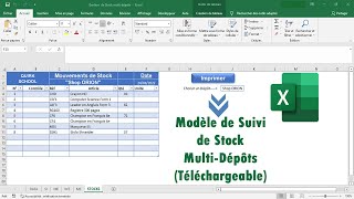 Modèle de Gestion de Stock Multi-Dépôts ou entrepôts sur Excel (Téléchargeable)
