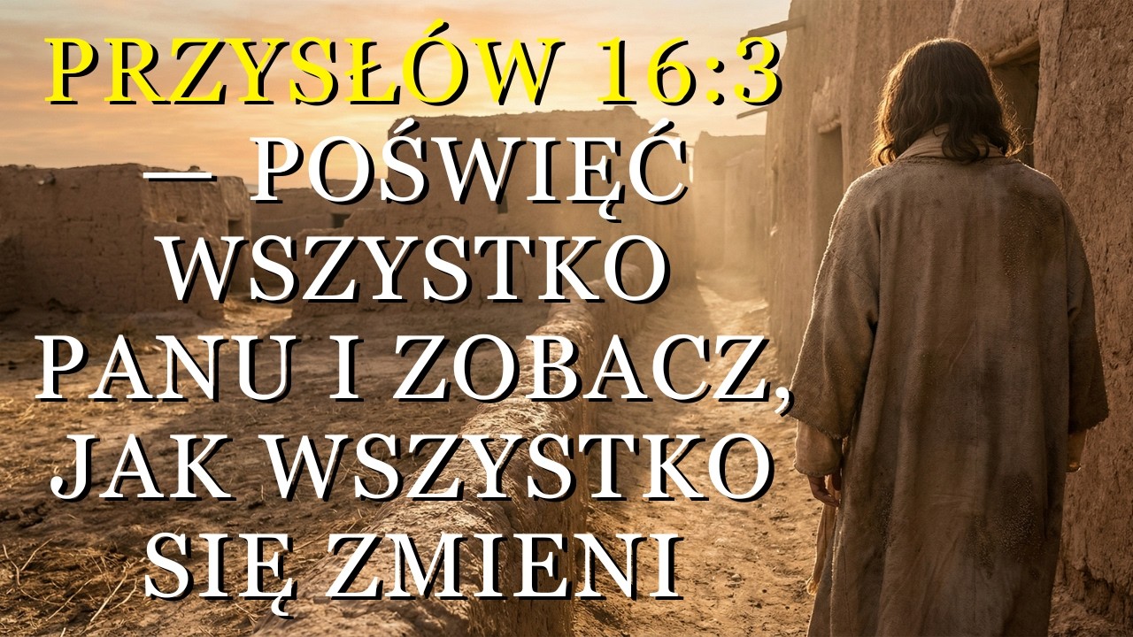 PRZYSŁÓW 16:3 Poświęć Wszystko PANU I Zobacz, Jak Otwarte Zostaną Twoje Drzwi