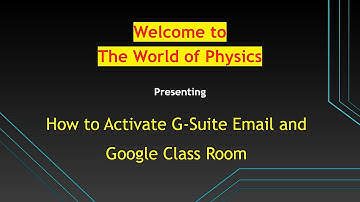 How to activate G-Suite email and google classroom account by teachers
