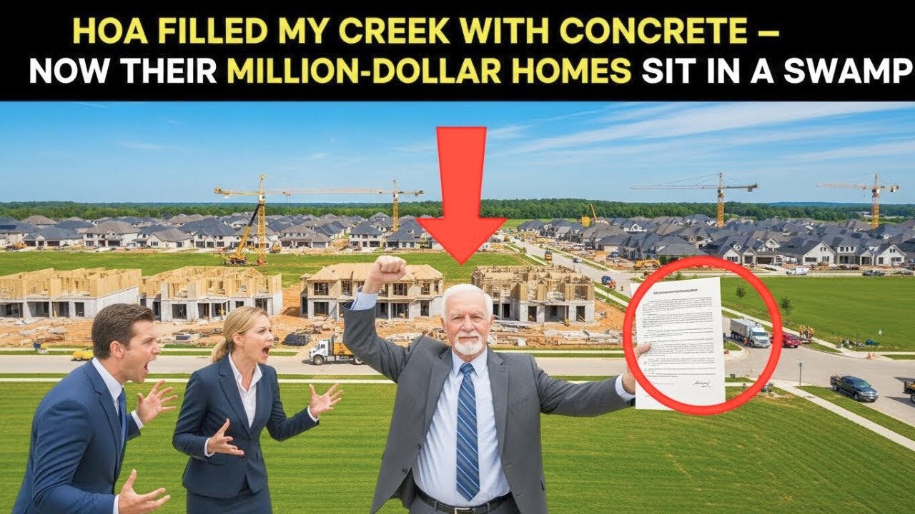 Товарищество собственников жилья залило мой ручей бетоном — теперь их дома стоимостью в миллион д...